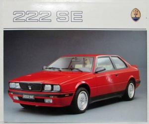 1991 Maserati 222 SE Sales Folder - Multi-Language Text