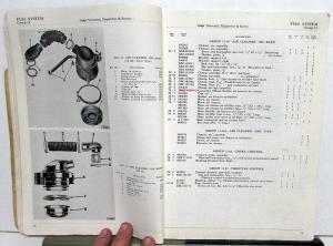 1953-62 Jeep Dealer Parts List Book Universal & Dispatcher CJ-3B CJ-5 CJ-6 DJ-3A