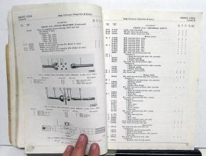 1953-62 Jeep Dealer Parts List Book Universal & Dispatcher CJ-3B CJ-5 CJ-6 DJ-3A