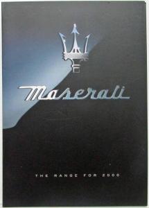 2000 Maserati Full Range Sales Brochure - UK Market