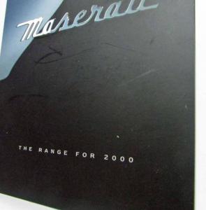 2000 Maserati Full Range Sales Brochure - UK Market