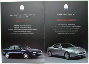 2000 Maserati Full Range Sales Brochure - UK Market