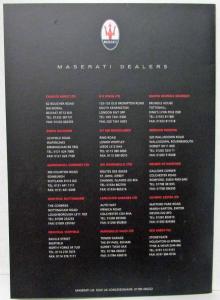 2000 Maserati Full Range Sales Brochure - UK Market