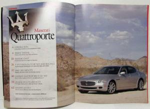 2004 Road & Track Guide to Maserati Quattroporte