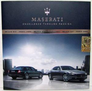 2008 Maserati Paris Media Kit CD Excellence Through Passion - English-Italian