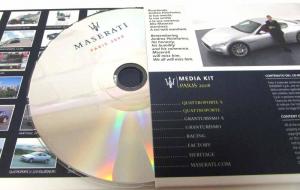 2008 Maserati Paris Media Kit CD Excellence Through Passion - English-Italian