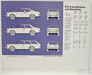 ま ページ 1976 Mazda RX-4 Sales Brochure