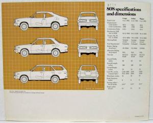 1976 Mazda 808 1600 Sales Brochure