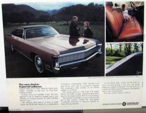 1970 Plymouth Chrysler Imperial Full Line Sales Brochure Worth A Second Look