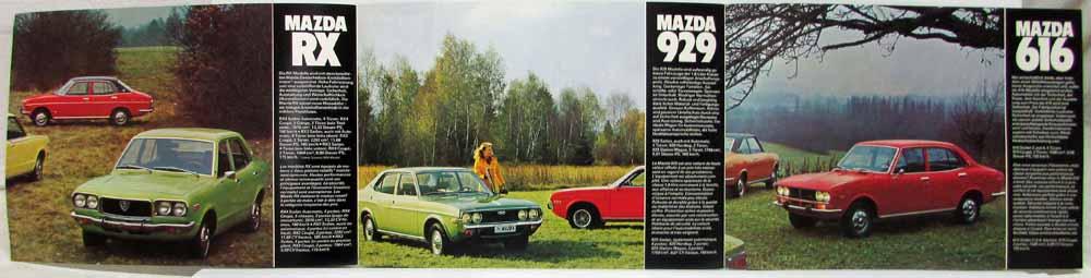 Prospekt 05/1973 Mazda RX-3 818 616 Farben & Preise & Extras 179774 