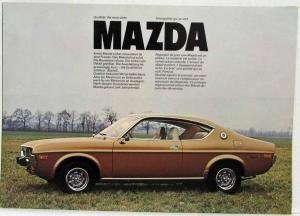 1973-1978 Mazda RX 818 929 616 1000 1300 Sales Brochure - German & French