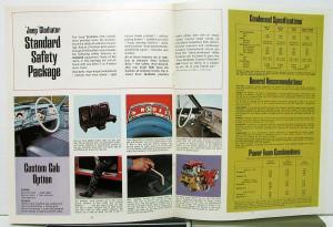 1966 Jeep Gladiator Dealer Sales Brochure 4 Wheel Drive Camper Trucks Original
