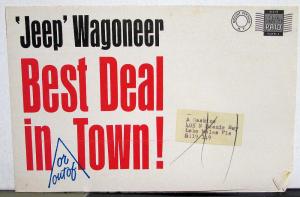 1964 Jeep Wagoneer Dealer Sales Brochure Mailer Best Deal In Town Original