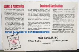 1964 Jeep Wagoneer Dealer Sales Brochure Mailer Best Deal In Town Original