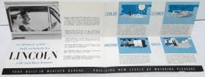1955 Lincoln & Capri Air Conditioning Options Features & Benefits Sales Brochure