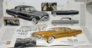1953 Packard Clippers Cavalier Mayfair Patrician Sales Brochure Folder ORIGINAL