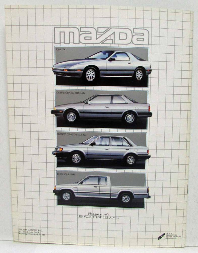 Station Wagon 1987 Mazda 323 Original 22-page Sales Brochure Catalog 