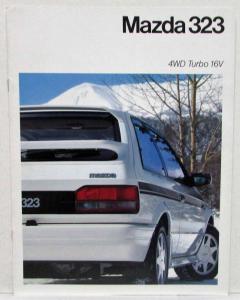 1988 Mazda 323 4WD Turbo 16V Sales Brochure - German Text for Swiss Market