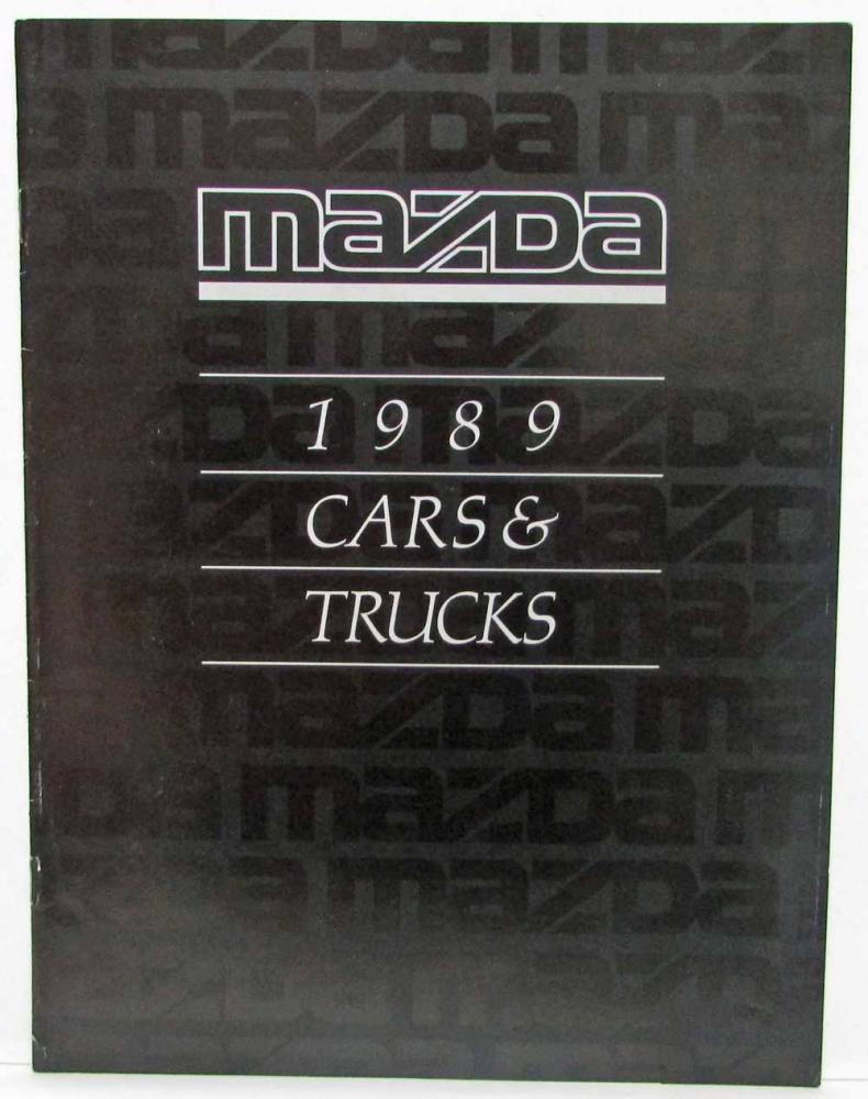 1989 Mazda Cars and Trucks Sales Brochure RX-7 626 323 B2200 MPV