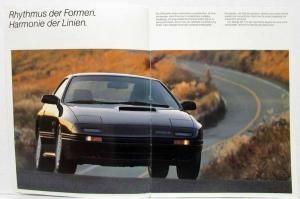 1988-1991 RX-7 Turbo Sales Brochure - German Text for Swiss Market