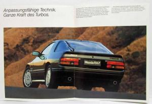 1988-1991 RX-7 Turbo Sales Brochure - German Text for Swiss Market