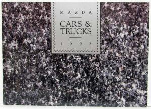 1992 Mazda Cars & Trucks Sales Brochure 929 MX-3 Miata MX-6 626 Protege 323