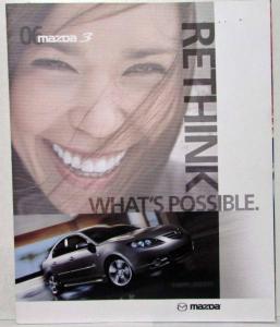 2006 Mazda 3 Rethink What Is Possible Sales Brochure