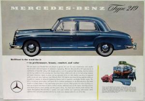 1954 Mercedes-Benz Type 219 Spec Sheet