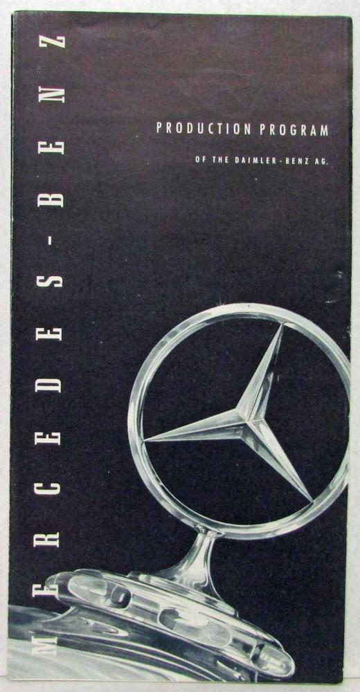 1955 Mercedes-Benz Production Program Sales Folder