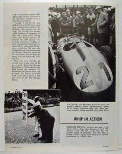 1955 Mercedes-Benz Modern Man Article Reprint - The Whip That Made Mercedes Go