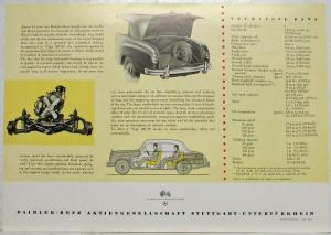 1955 Mercedes-Benz Impressive Type 180D Spec Sheet - Green Car