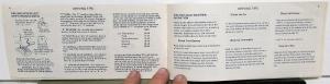1971 Ford Maverick Operating Features and Passenger Car Care and Operations