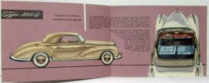 1955 Mercedes-Benz Small Full Line Sales Brochure 180 190 220 300 - Orange Car