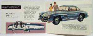 1955 Mercedes-Benz Small Full Line Sales Brochure 180 190 220 300 - Orange Car