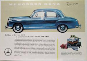 1956-1957 Mercedes-Benz Brilliant is the Word for It Type 219 Spec Sheet