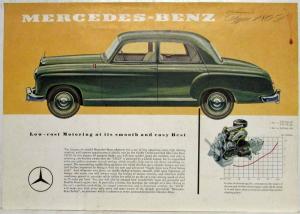 1959 Mercedes-Benz 180D Spec Sheet