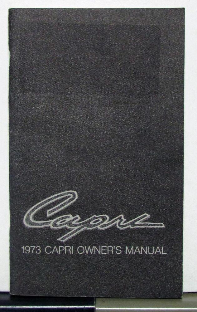 1973 Ford Capri Owners Operators Manual Original