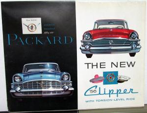 1956 New Packard & Clipper with Torsion-Level Ride Dealer Sales Brochure Folder