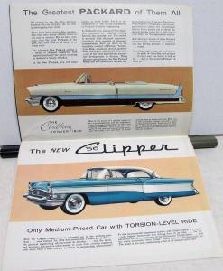 1956 New Packard & Clipper with Torsion-Level Ride Dealer Sales Brochure Folder