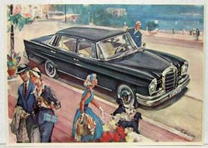 1960 Mercedes-Benz 220SE Post Card