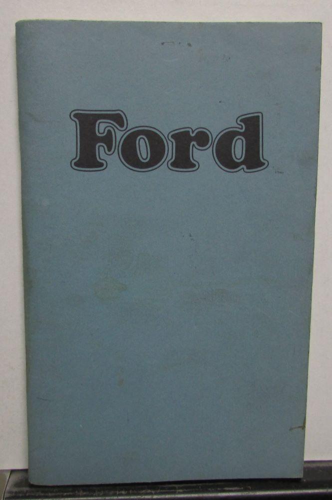 1974 Ford Custom Galaxie LTD Owners Operators Manual Original