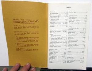 1975 Ford Thunderbird Owners Operators Manual Original