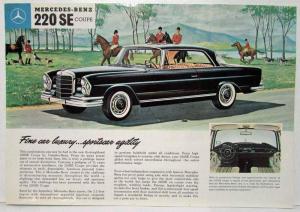 1961 Mercedes-Benz 220SE Coupe Spec Sheet