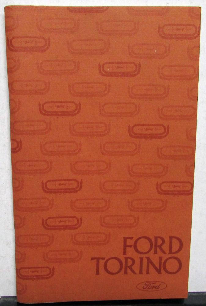1975 Ford Torino and Ranchero Owners Operators Manual Original