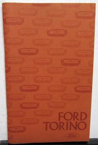1975 Ford Torino and Ranchero Owners Operators Manual Original