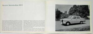 1962 Mercedes-Benz 190D Sales Brochure Large Folder with Spec Data Sheets P2233