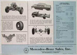 1962 Mercedes-Benz 190D Sales Brochure Large Folder with Spec Data Sheets P2233