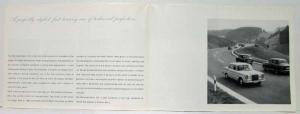 1961 Mercedes-Benz 220 Sales Brochure Large Folder with Spec Data Sheet ExP2234