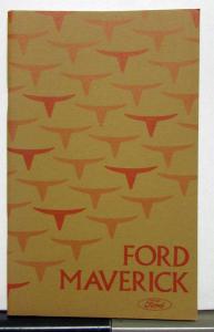 1975 Ford Maverick Owners Operators Manual Original