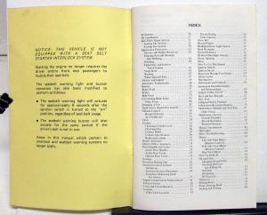 1975 Ford Granada Owners Operators Manual Original